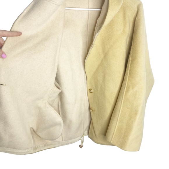 ASM ANNA Wool Coat mustard hooded Excellent condition - Picture 2 of 5